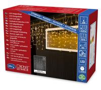Rideau lumineux LED, 200 diodes ambrées, indice de protection IP44, 507 cm
