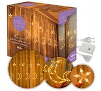 Rideau lumineux Moon in the Room ML46 12 glaçons 138 LED 3m Étoiles et lunes blanc chaud Blanc Chaud G