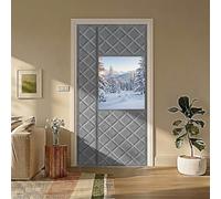 Rideau MagnéTique Isolant Thermique Pour Porte-Anti Froid -Porte Entrée | Rideau De Porte MagnéTique En Coton Isolant Thermique ImperméAble Pour Maison Garage D'EntréE,Renforcer Avec Des Clous