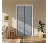 Rideau MagnéTique Isolant Thermique Pour Porte-Anti Froid -Porte Entrée | Rideau De Porte MagnéTique En Coton Isolant Thermique ImperméAble Pour Maison Garage D'EntréE,Renforcer Avec Des Clous