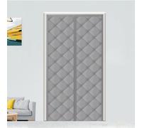 Rideau magnétique pour porte, 120x220 cm, gris, isolant thermiquement