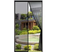 Rideau moustiquaire magnétique noir 110*220 cm - Porte moustiquaire moustiquaire pour porte de balcon