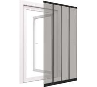 Rideau moustiquaire pour porte fenêtre en polyester 4 lamelles - 100x220 cm.