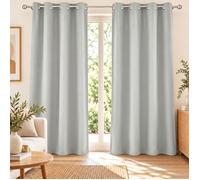 Rideau obscurcissant à œillets 135 x 240 cm - Lot de 2 - Uni Perle