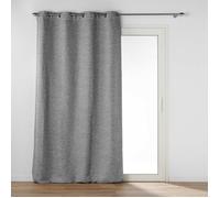Douceur d'Intérieur – Rideau occultant Jacquard Dusky 140 x 240 cm Anthracite