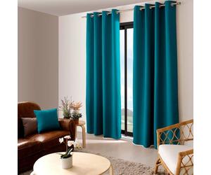 Rideau occultant 140x240 Basic bleu canard