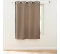 Douceur d'Intérieur - Rideau occultant œillets TRAMINA - 135 x 180 cm - Noisette (petite hauteur)