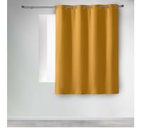Rideau occultant à œillets 135 x 180 cm - Uni Curry - Petite hauteur