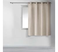 Rideau Occultant à Œillets Chinea 135x180cm Beige Lin