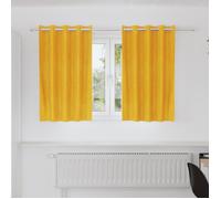 vidaXL Rideaux occultants 2 pcs Jaune Moutarde 140 x 140 cm Velours, Rideaux en Velours Tendance, occultants et Modernes pour Chambres, Salon, économiseurs d'énergie décoratifs