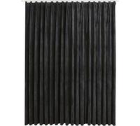Rideau occultant avec crochets Velours Anthracite 290x245 cm