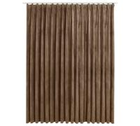 Rideau occultant avec crochets Velours Beige 290x245 cm