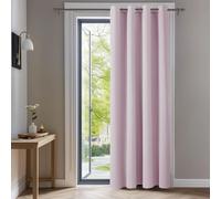 Rideau occultant avec œillets, rideau pour chambre d'enfant, rideau thermique, protection contre le froid, dimensions 240x140 cm, couleur rose clair, 1 pièce