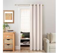 Rideau Occultant Beige Thermique Bloqueur Lumière Double Rideaux Thermiques Isolants Anti Froid Et Chaleur De Porte À Oeille[RO37]