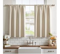 Rideau occultant cuisine - LEHRING - Lot de 2 panneaux - Dimensions 60x120 cm - Occultation 70%-95%