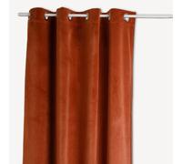 Rideau occultant en velours COCON - 140 x 260 cm - Terracotta