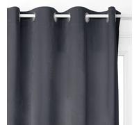Rideau occultant en velours Gris foncé - 140 x 260 cm