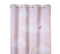 Rideau occultant enfant Château - 135 x 260 cm - Rose