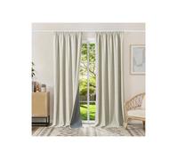 Rideau occultant - GENERIQUE - Occasionnel - 245x140 cm - 5 couches thermiques isolant - Beige effet lin