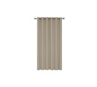 Rideau Occultant Grande Hauteur Chambre Thermique Isolant a Oeillet Anti Froid 200x290cm Beige Foncé
