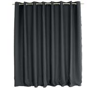 Enjoy Home - Rideau occultant grande largeur REGLISSE - 300 x 240 cm - Gris foncé