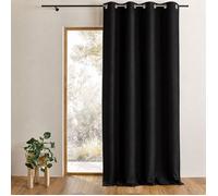 Rideau occultant ignifugé M1 non feu Noir 140x180 cm
