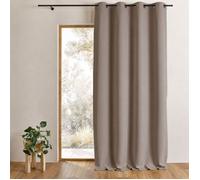 Rideau occultant ignifugé M1 non feu Taupe 140x260 cm