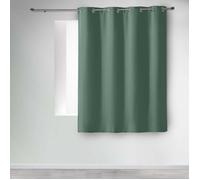 Rideau occultant œillets 135 x 180 cm - Uni Cèdre (petite hauteur)