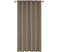 Rideau Occultant Isolant Thermique a Oeillet Rideaux Grande Largeur Anti Froid 200x290cm Rideaux Gris Occultant Gris Clair