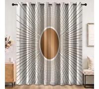 Rideau Occultant Nature Jungle, Lot de 2 Rideaux Occultant Thermique Isolant à Oeillets, Motif Sentier Ruisseau Fougères Mousse Vert, Decoration Chambre Salon Fenetre, 117L X 183H cm