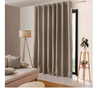Rideau occultant - OBSKUR - Naturel - 300 x 240 cm - Œillets métal - 100% polyester