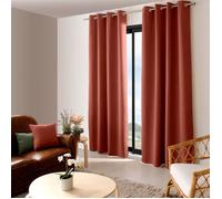 Rideau occultant - OBSKUR - Terre Cuite - 140 x 240 cm - 8 œillets - 100% polyester