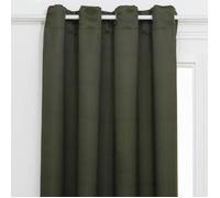 Rideau occultant ""Odelie"" vert kaki 140x260cm - Atmosphera Créateur d'intérieur