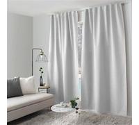 Rideau Occultant Opacité Maximale "Eclipse" 140x240cm Blanc Blanc G