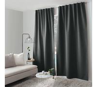 Rideau Occultant Opacité Maximale Eclipse 140x240cm Gris Foncé