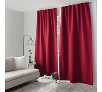 Rideau Occultant Opacité Maximale Eclipse 140x240cm Rouge
