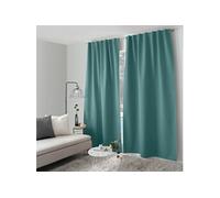 Rideau Occultant Opacité Maximale Eclipse 140x240cm Turquoise