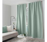 ED ENJOY HOME Rideau 100% occultant, avec Pattes cachés, Céladon, 140x240cm, 100% Polyester, Tissu Certifié Oeko-TEX, Collection Eclipse