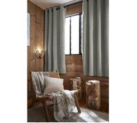 Rideau occultant phonique et thermique doublé polaire ""Bjorn"" 100% opaque l'Effet Papillon - Bjorn Eucalyptus - 1 Panneau Occultant