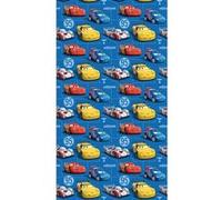 Rideau occultant taille L Cars Flash McQueen sur fond bleu foncé de Disney 140CM X 245CM Multicolore G