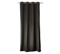 Rideau occultant thermique ARON - 140 x 180 cm - Gris foncé