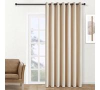 Rideau occultant thermique beige, longueur 300 cm