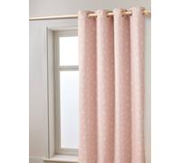 Rideau occultant thermique fleurs rose pâle 135X180