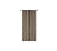 Rideau Occultant Thermique Isolant a Oeillet Anti Froid Rideaux Grande Largeur 200x290cm Taupe