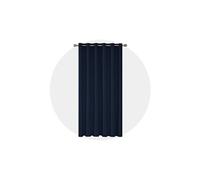 Rideau Occultant Thermique Isolant a Oeillet Rideau de Porte Anti Chaleur 200x290cm Bleu Marine