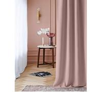 Rideau occultant thermique rose poudré - Laurel - 1 pièce - 140 x 250 cm - Polyester - Opacité 90-100%