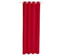 Rideau occultant - TODAY - 140 x 260 cm - Rouge pomme d'amour - 100% polyester - Œillets