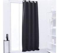 Rideau occultant TODAY a oeillets uni anthracite 140 240 cm Gris Anthracite G