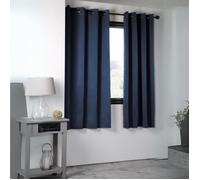 Rideau occultant uni 210gr/m2 Bleu Marine 135x180 cm
