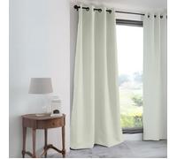 Rideau occultant uni 210gr/m2 Ecru 140x280 cm